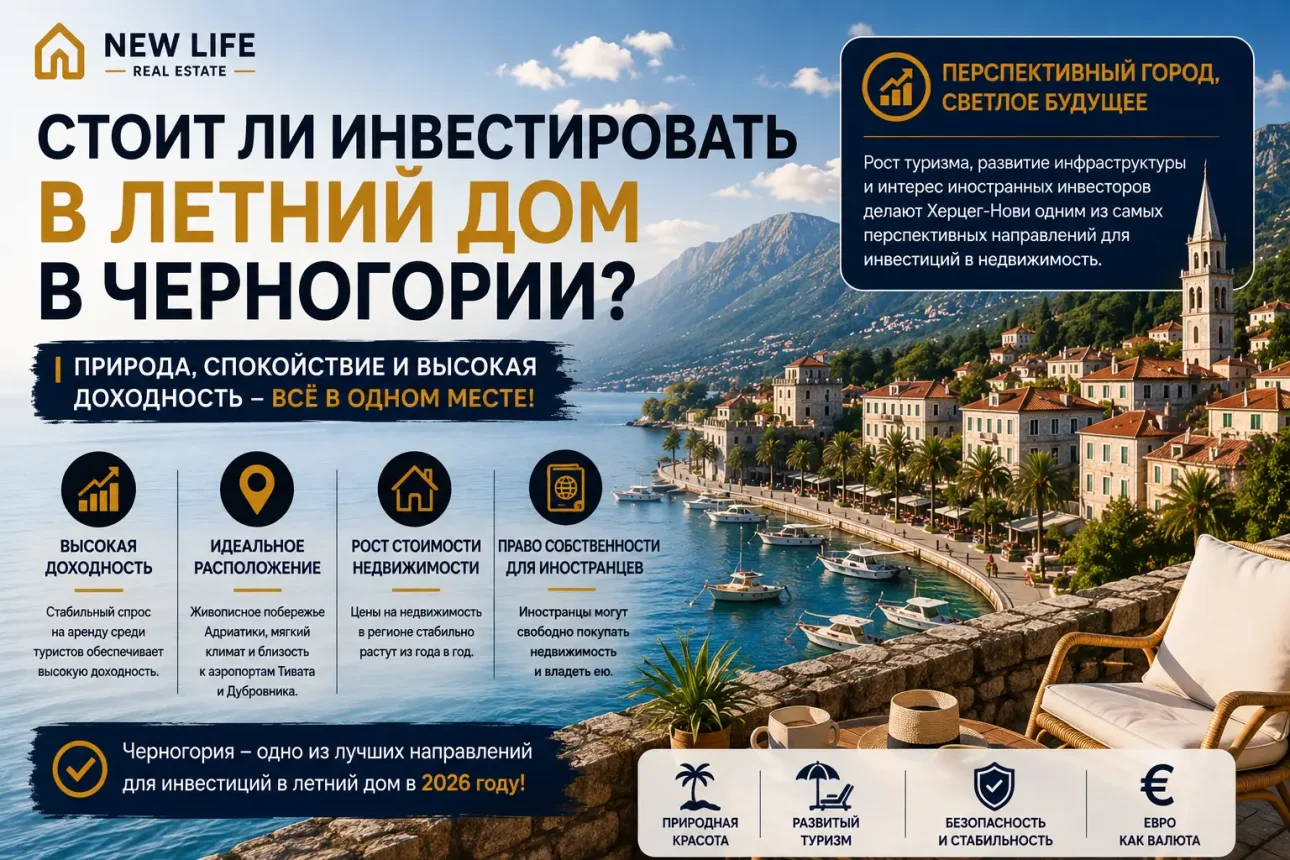 Целесообразно ли инвестировать в летний дом в Черногории?