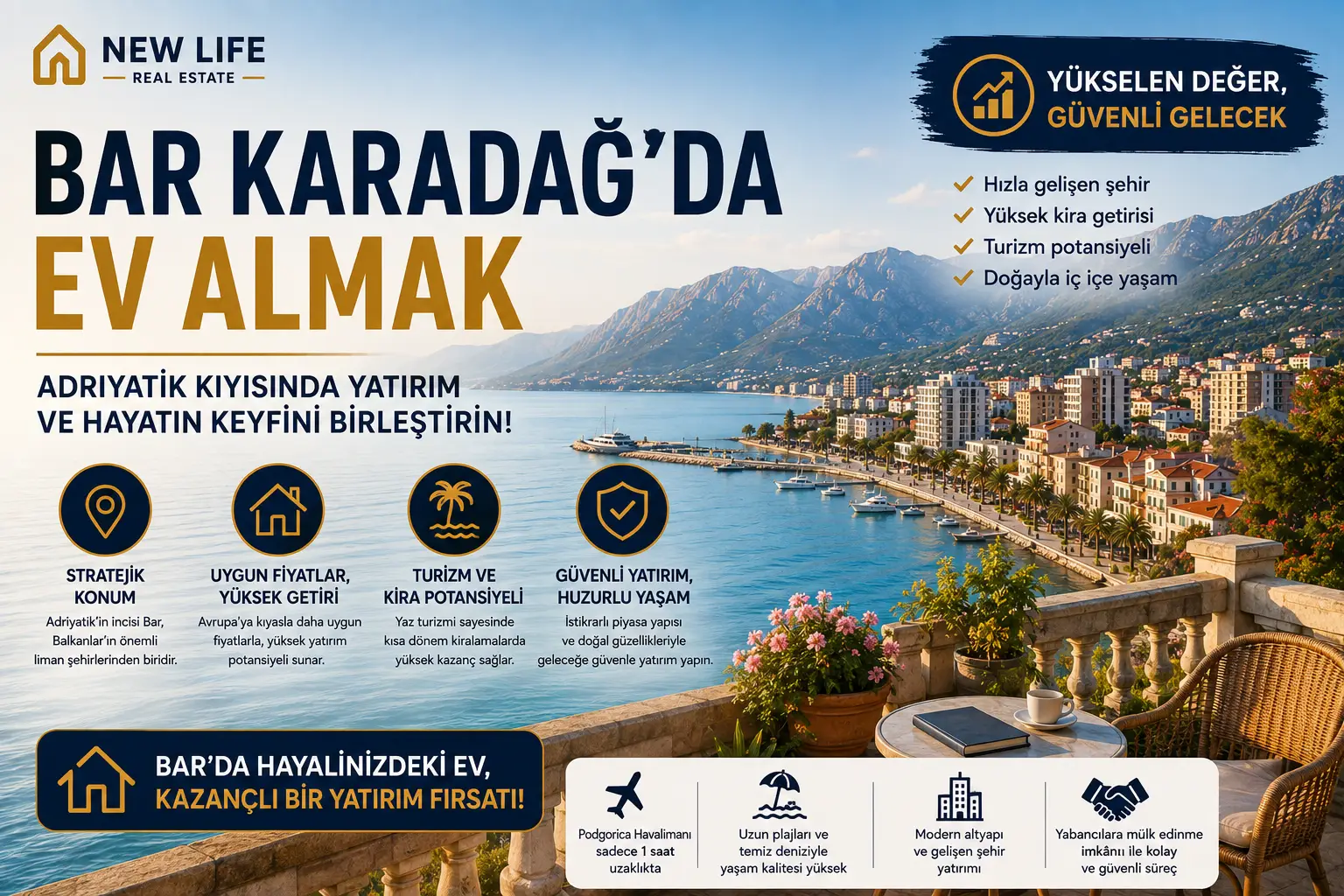 Bar Karadağ’da Ev Almak