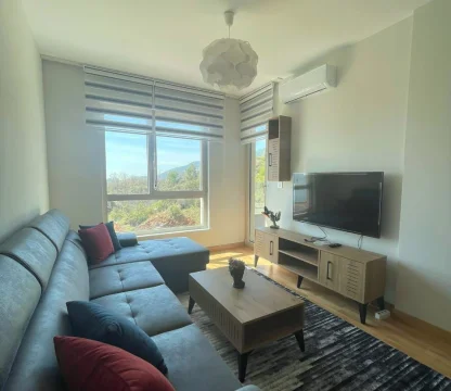 Beciçi de 1+1 Yıllık kiralık  daire deniz manzaralı