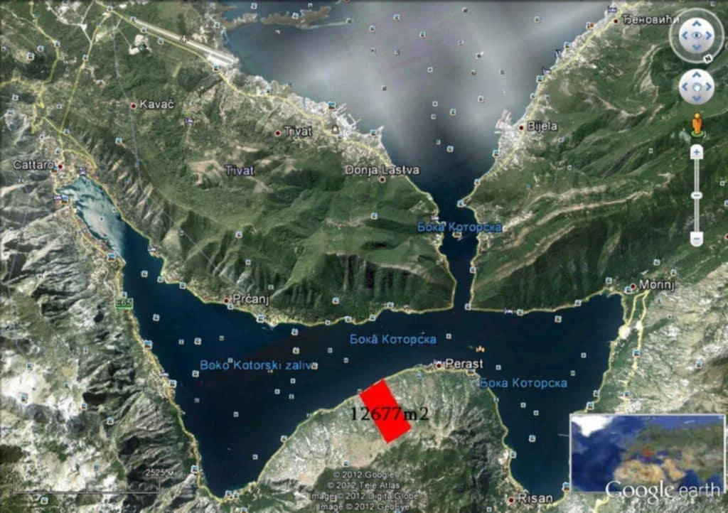 Kotor  Perast ‘ta Denize sıfır satılık arsa