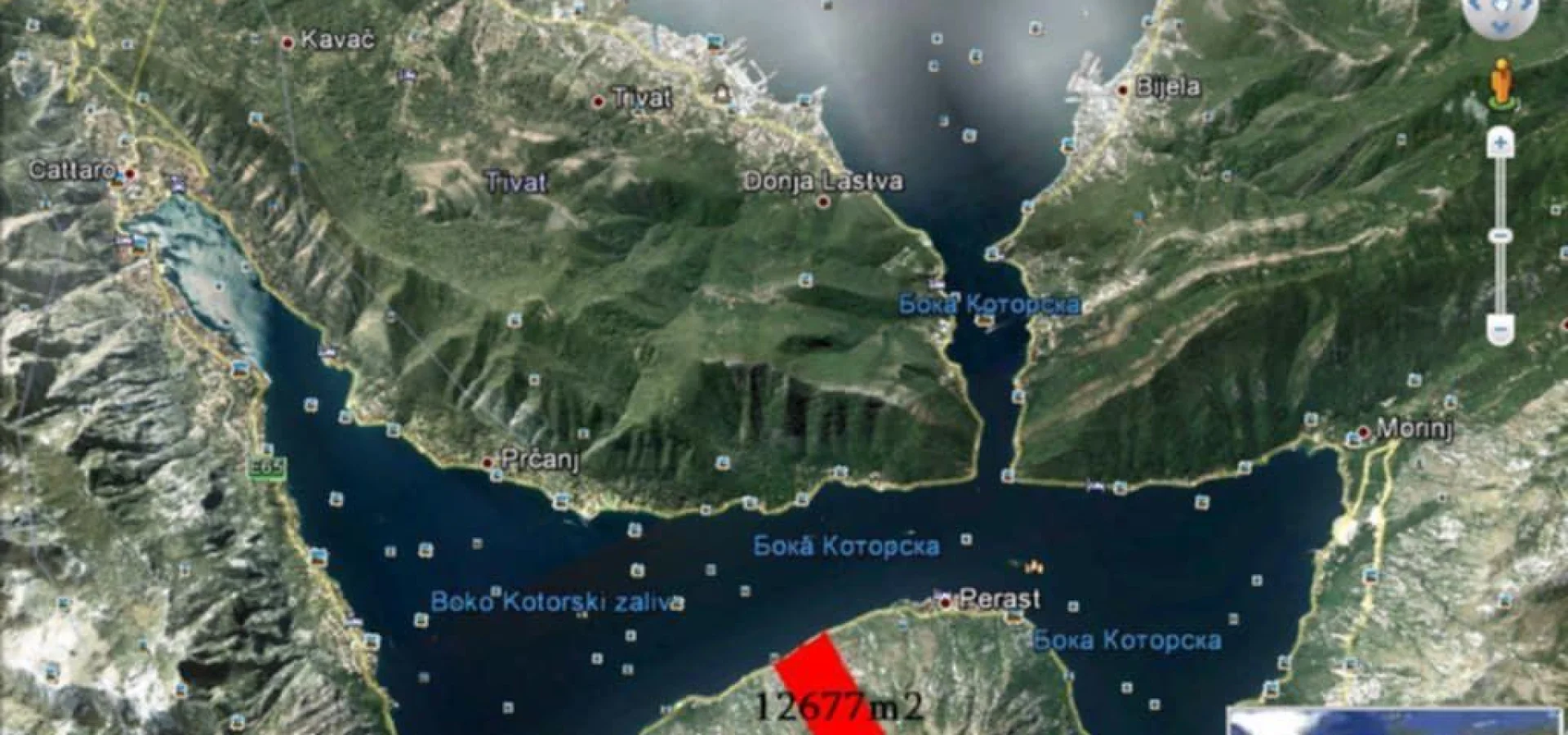 Kotor  Perast ‘ta Denize sıfır satılık arsa