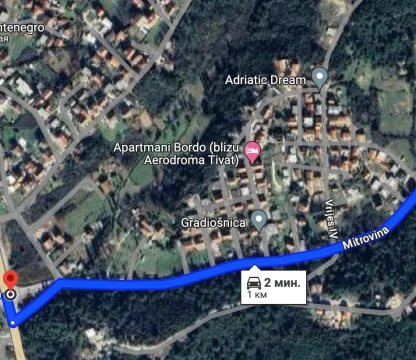 Tivat da kat karşılığı deniz manzaralı arazi