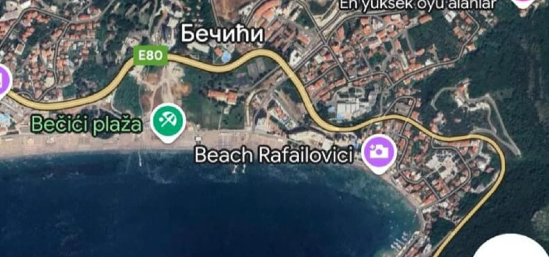 Beciçi de kat karşılıgı deniz manzaralı 5.440 m2 arsa